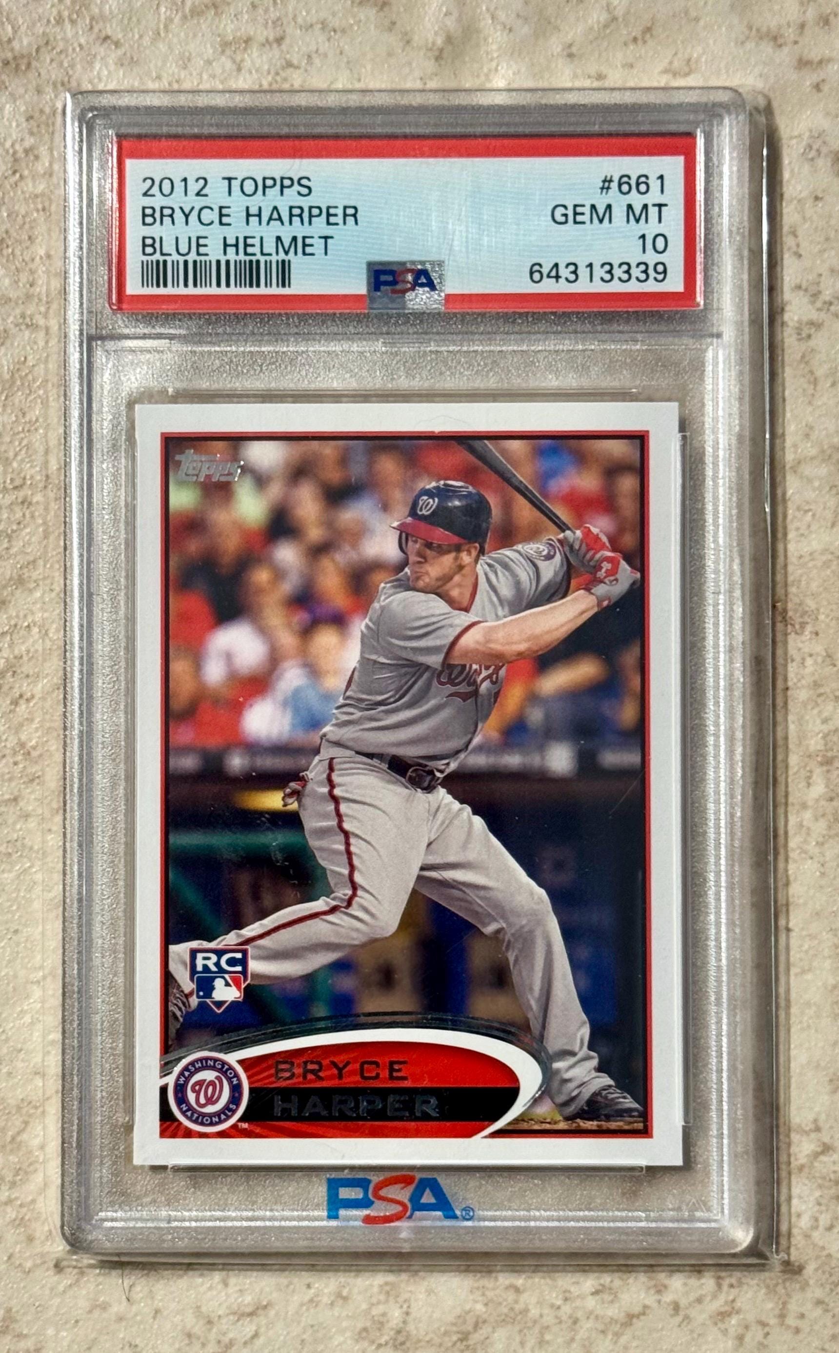 2012 Topps Bryce Harper Rookie #661 PSA 10 Gem Mint Rookie Card RC