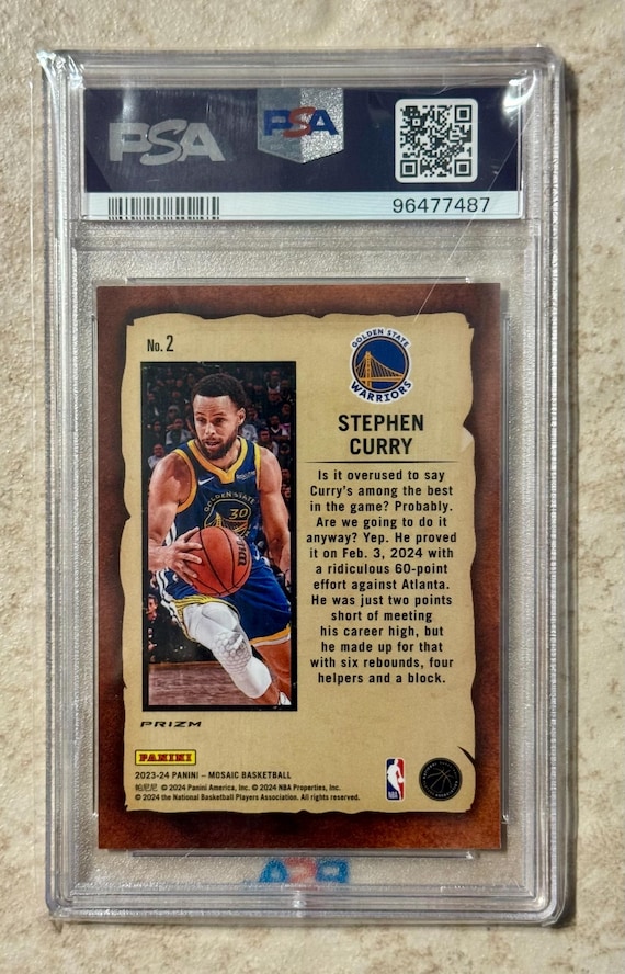 2023 Mosaic Stephen Curry #2 Notoriety-mosaic PSA 10 Gem Mint