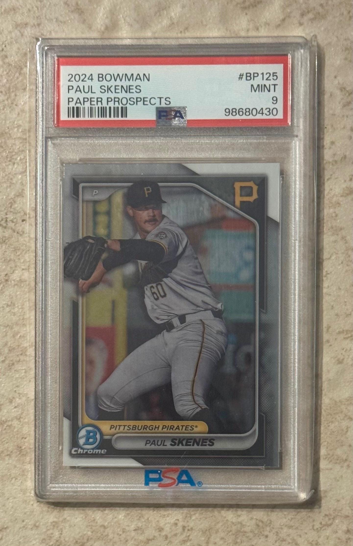 2024 Bowman Paul Skenes RC PSA 9 Mint #BP125 Rookie - Etsy Israel