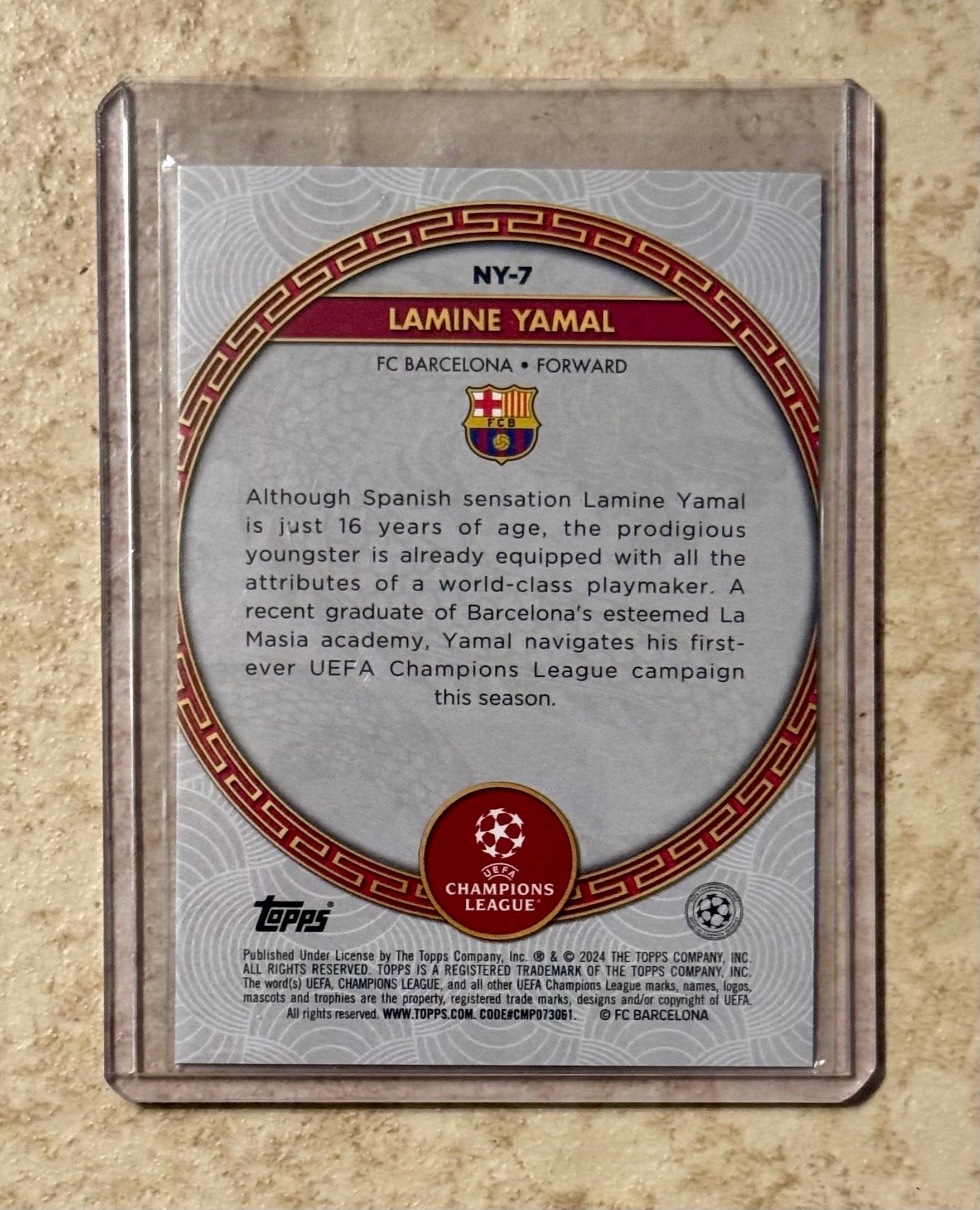 2023-24 Topps Jade UEFA Lamine Yamal #NY-7 Chinese New Year Fcb