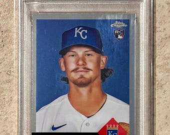Tarjeta de novato Topps Chrome Platinum Anniversary n.° 61 de Bobby Witt JR. RC PSA 9 Mint 2022