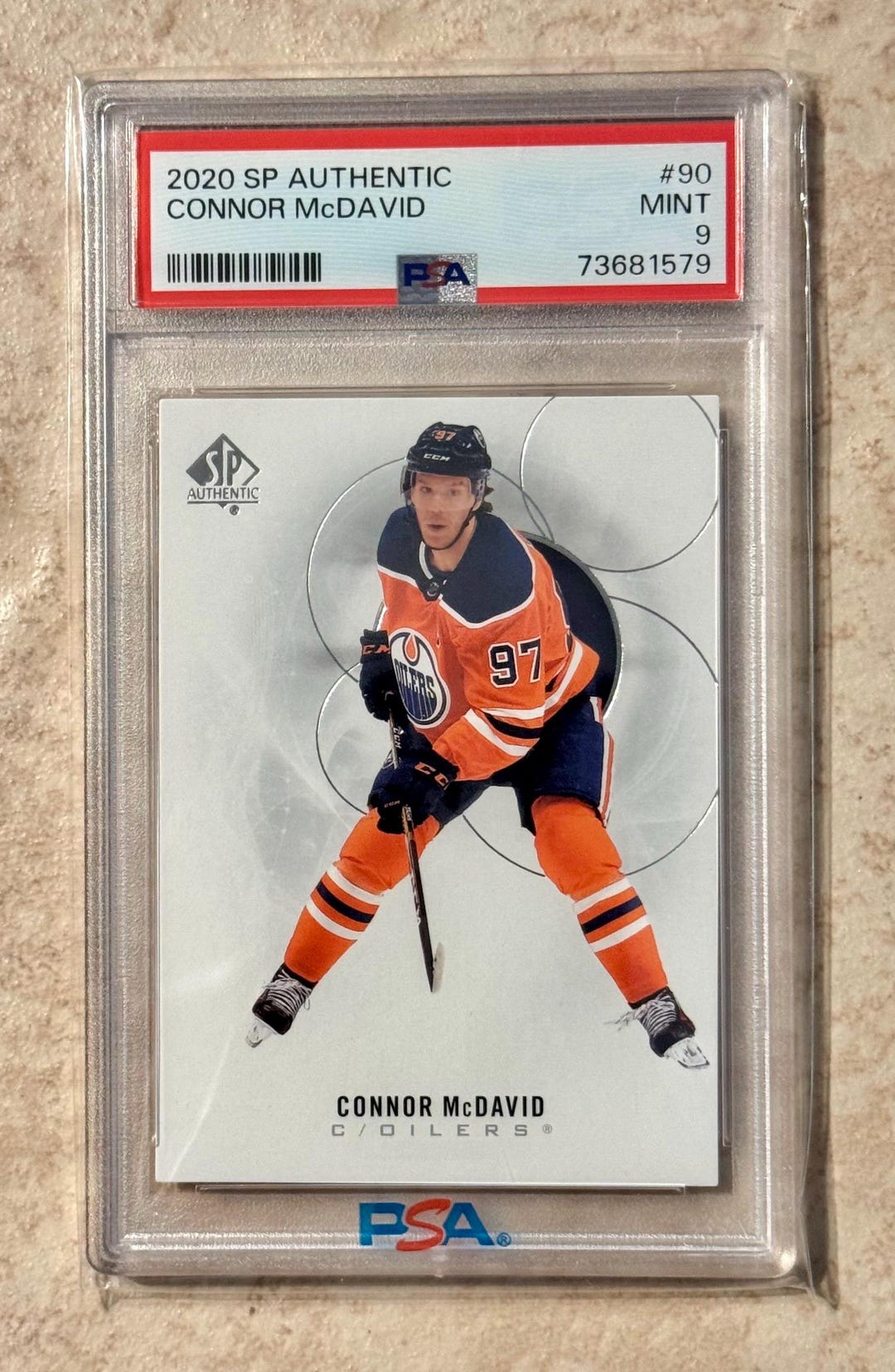 2020-21 SP Authentic Connor Mcdavid #90 PSA 9 Mint POP 2 Oilers - Etsy