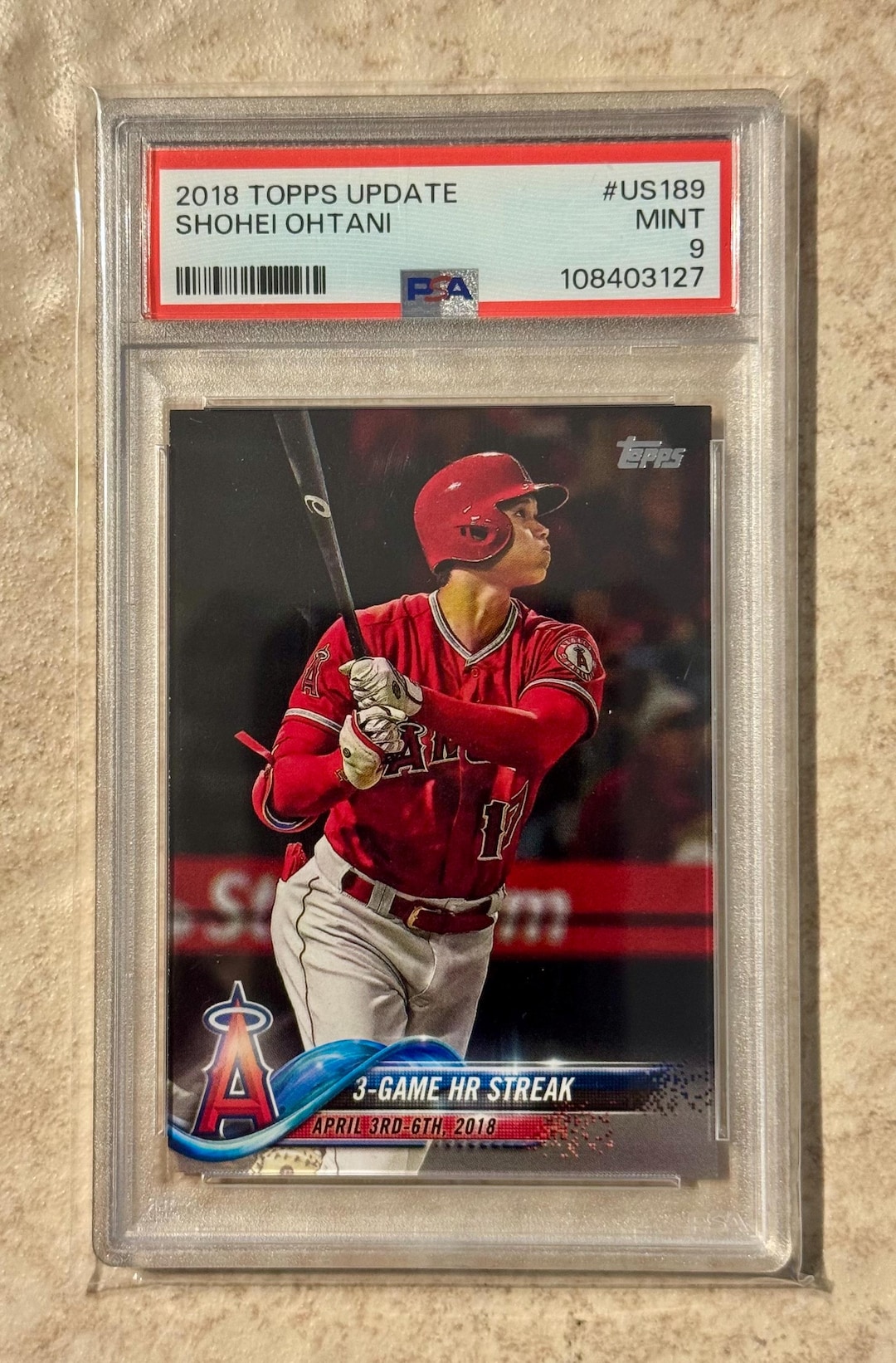 2018 Topps Update Shohei Ohtani #US189 PSA 9 Mint - Etsy