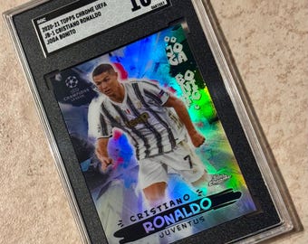 2020-21 Topps Chrome Cristiano Ronaldo Joga Bonito SGC 10 Gem Mint