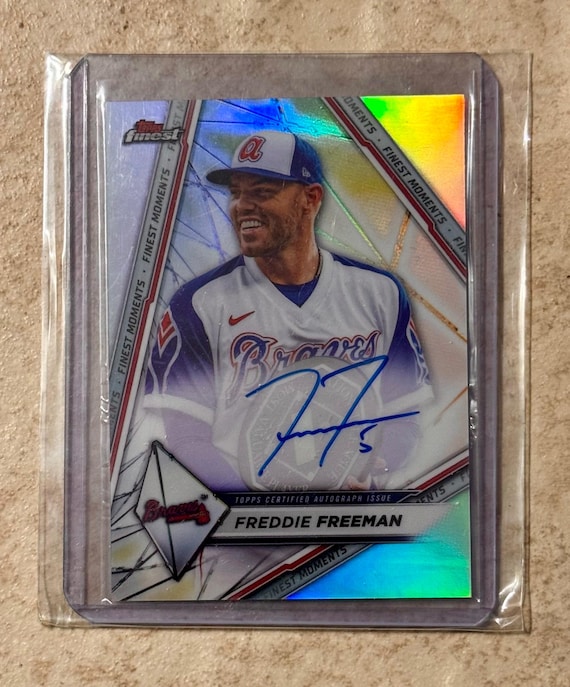 2022 Topps Finest Refractor Freddie Freeman #FMA-FF Certified