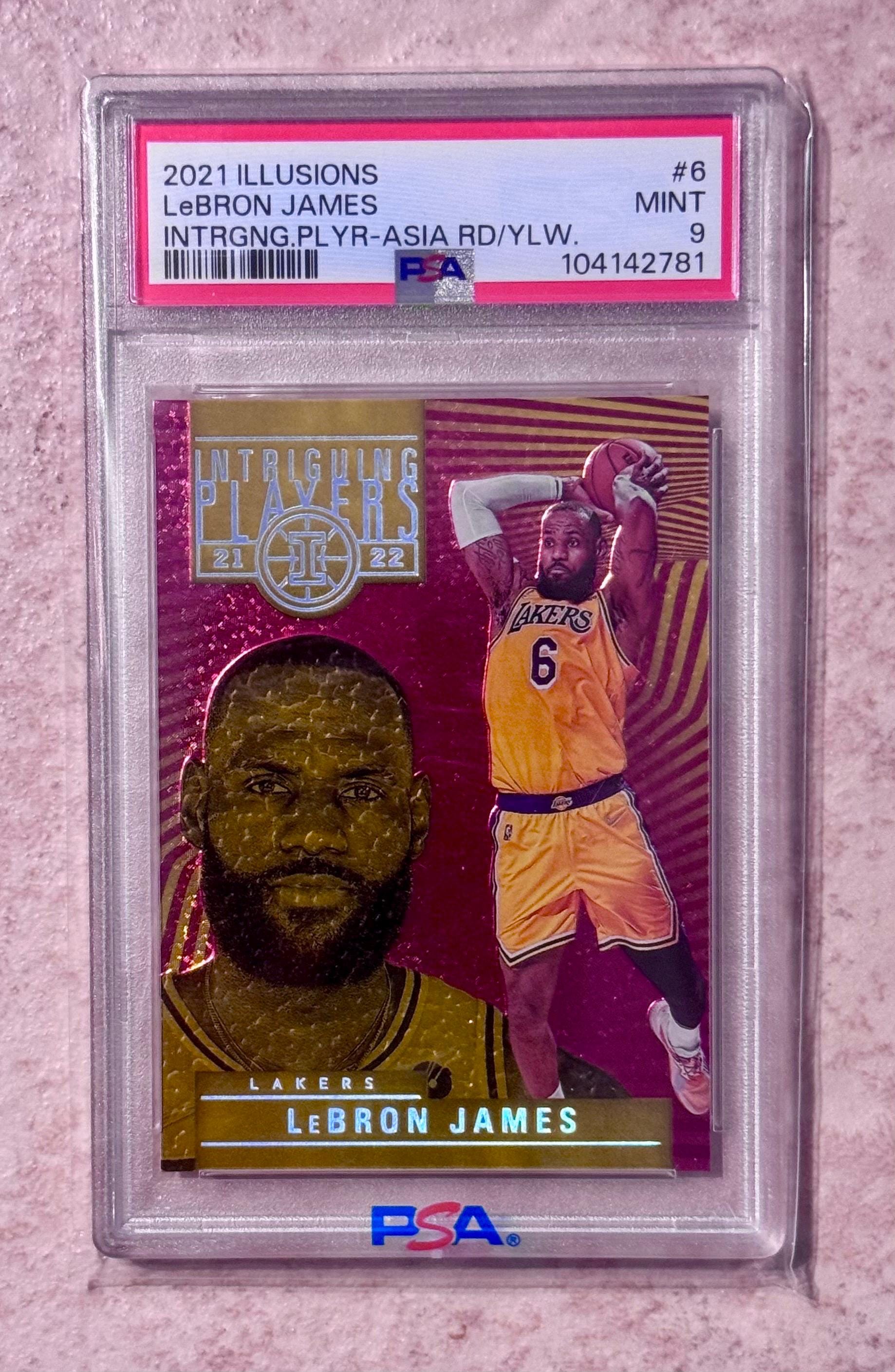 2021-22 Panini Illusions Intriguing Players Asia Red Yellow #6