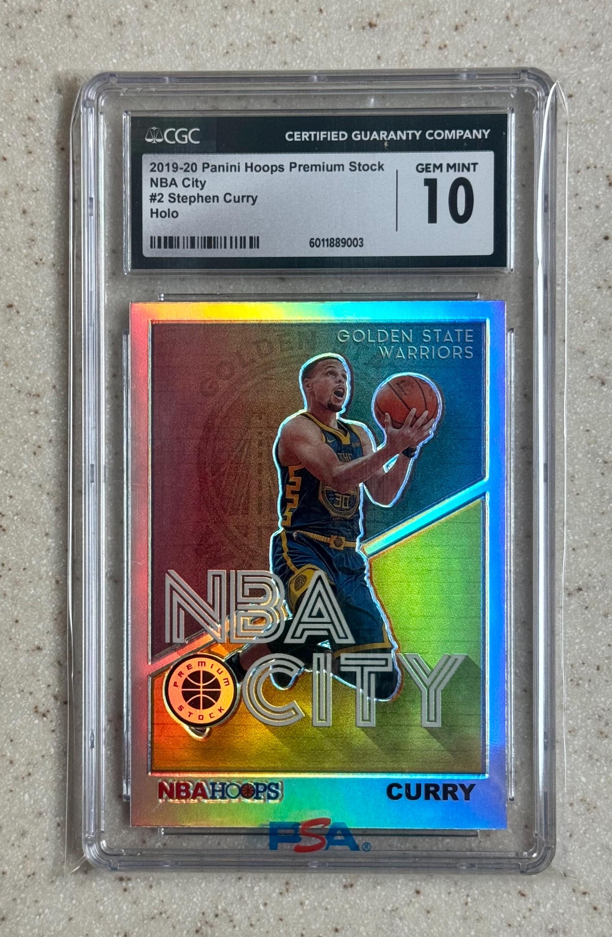 2019 Panini NBA Hoops Premium Stock - NBA City Stephen Curry #2 
