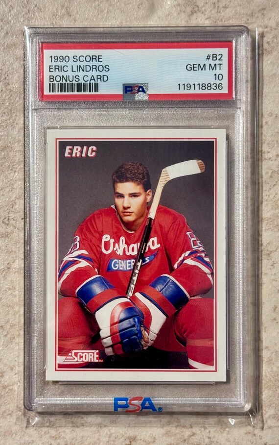 1990 Score Bonus Card #B2 Eric Lindros RC HOF PSA 10 Gem Mint