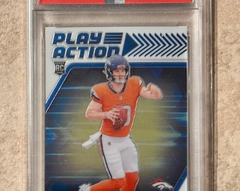 2024 Donruss Optic - Bo Nix #6 - Spielaktion Rookie Karte (RC) PSA 9 Mint