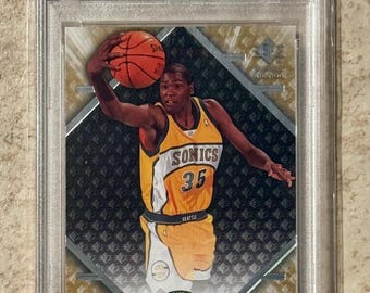 Tarjeta de novato Kevin Durant #61 de SP Upper Deck 2007, edición de novato, RC PSA 10 Gem Mint