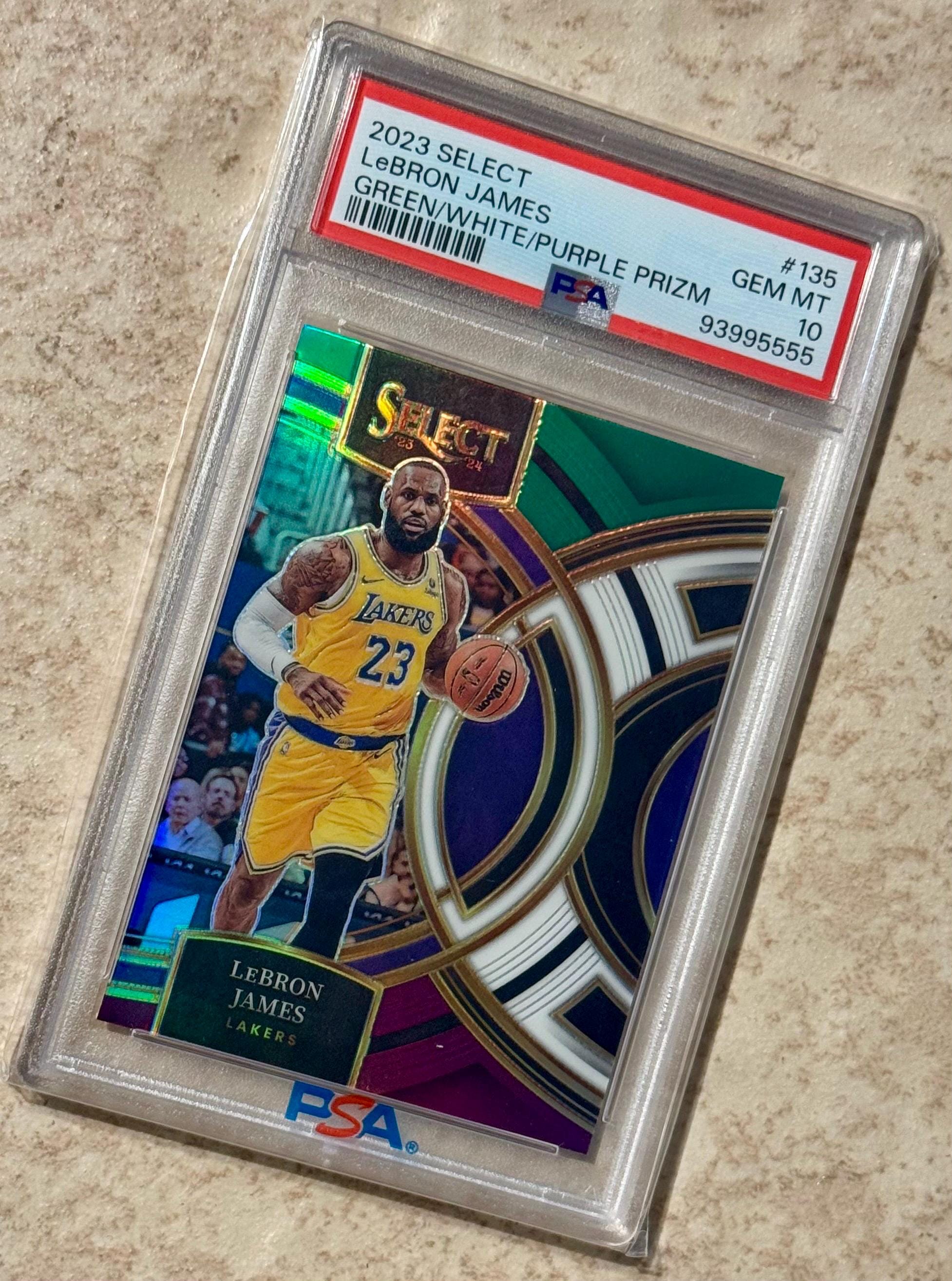 2023 Select Lebron James Green/white/purple Prizm PSA 10 Gem Mint