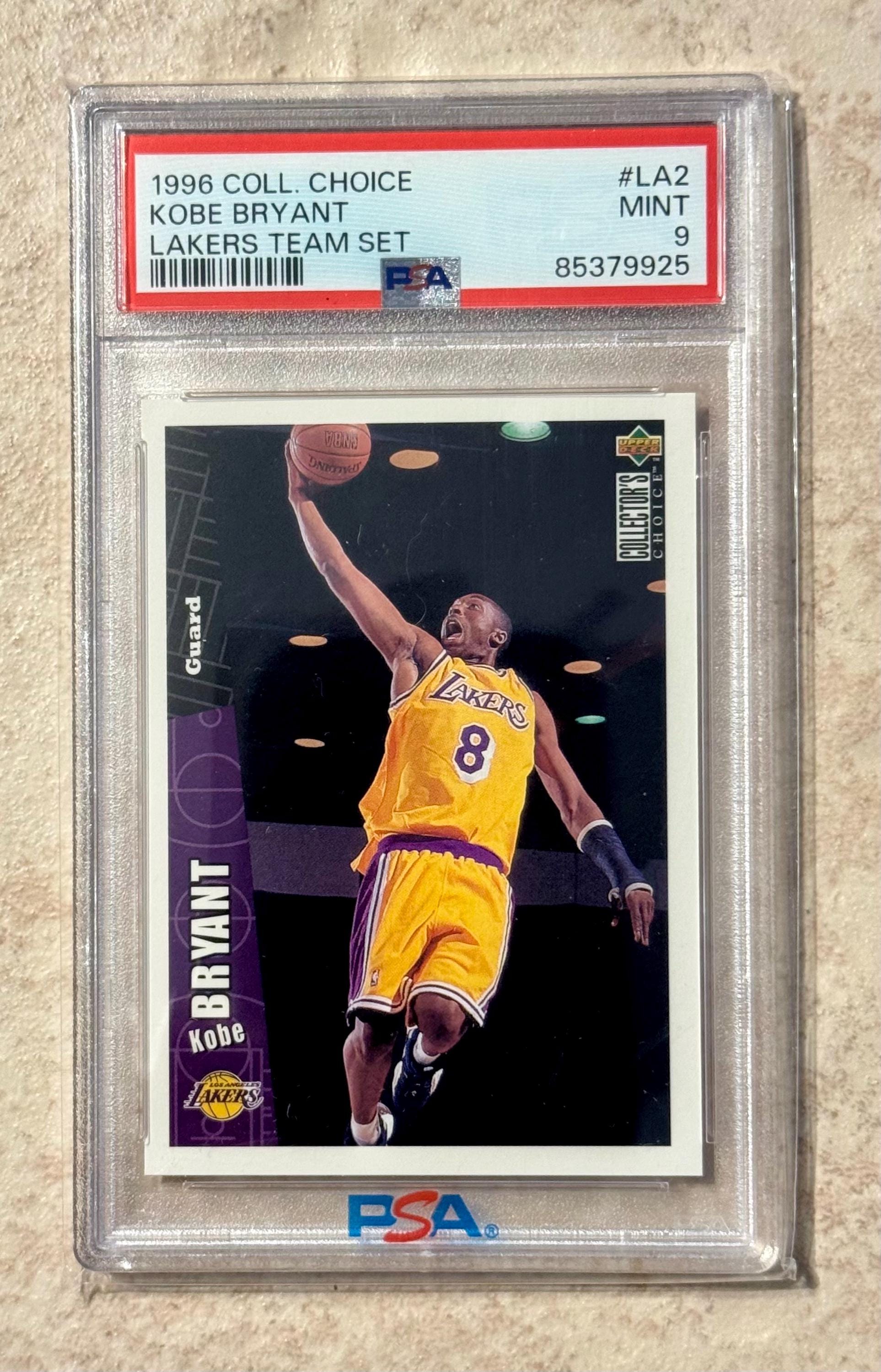 1996 Upper Deck Kobe Bryant #58 Rookie RC PSA 9 Mint - Etsy