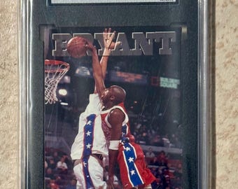 kobe bryant rookie card holding jersey