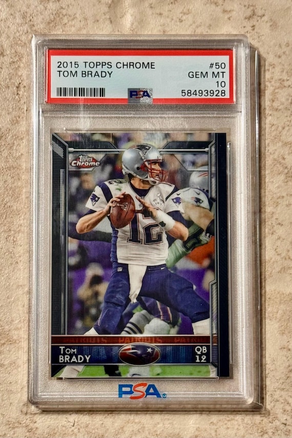 tom brady graded cards Slabbed and 2000 Pacific#403 Rookie Card GEM MINT 10 Tom Brady Mega-Deal Licensed Cards