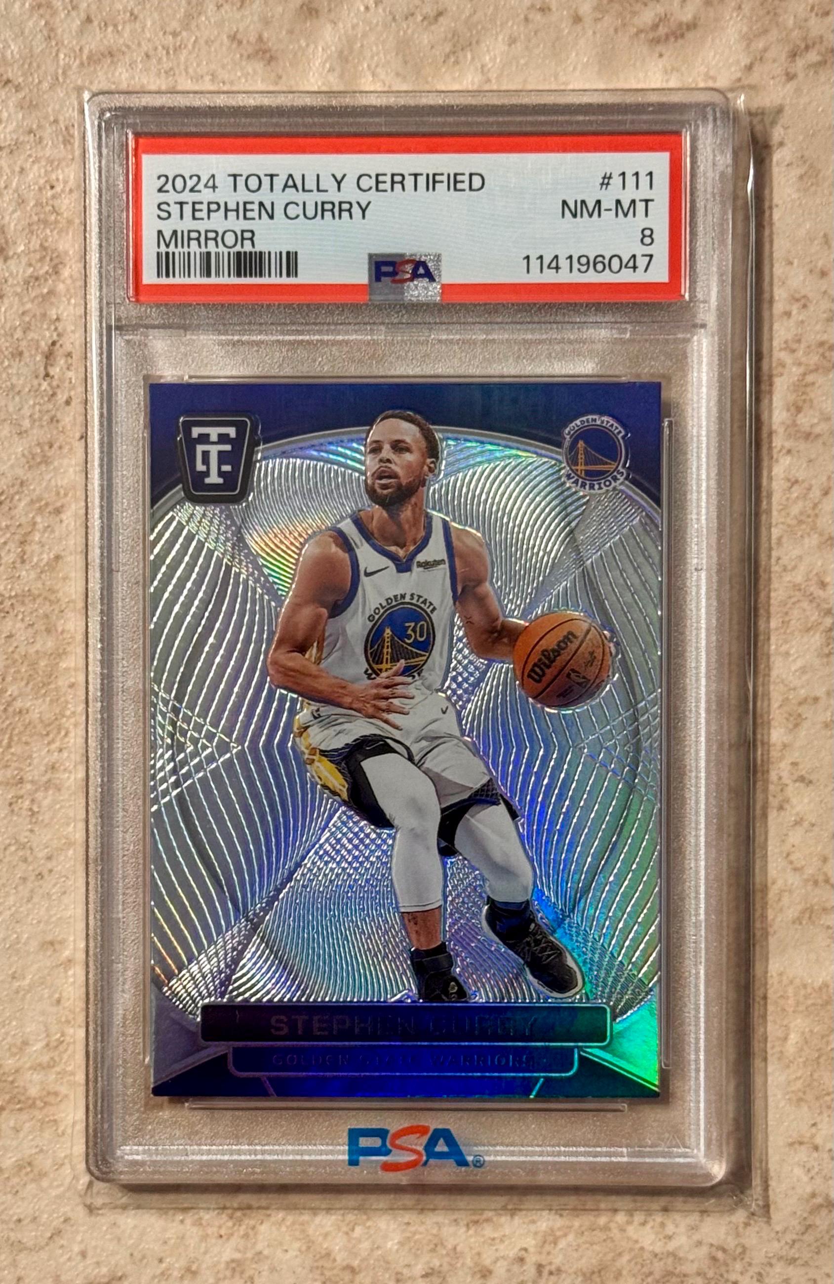 2024 Panini Totally Certified Mirror #111 Stephen Curry PSA 8