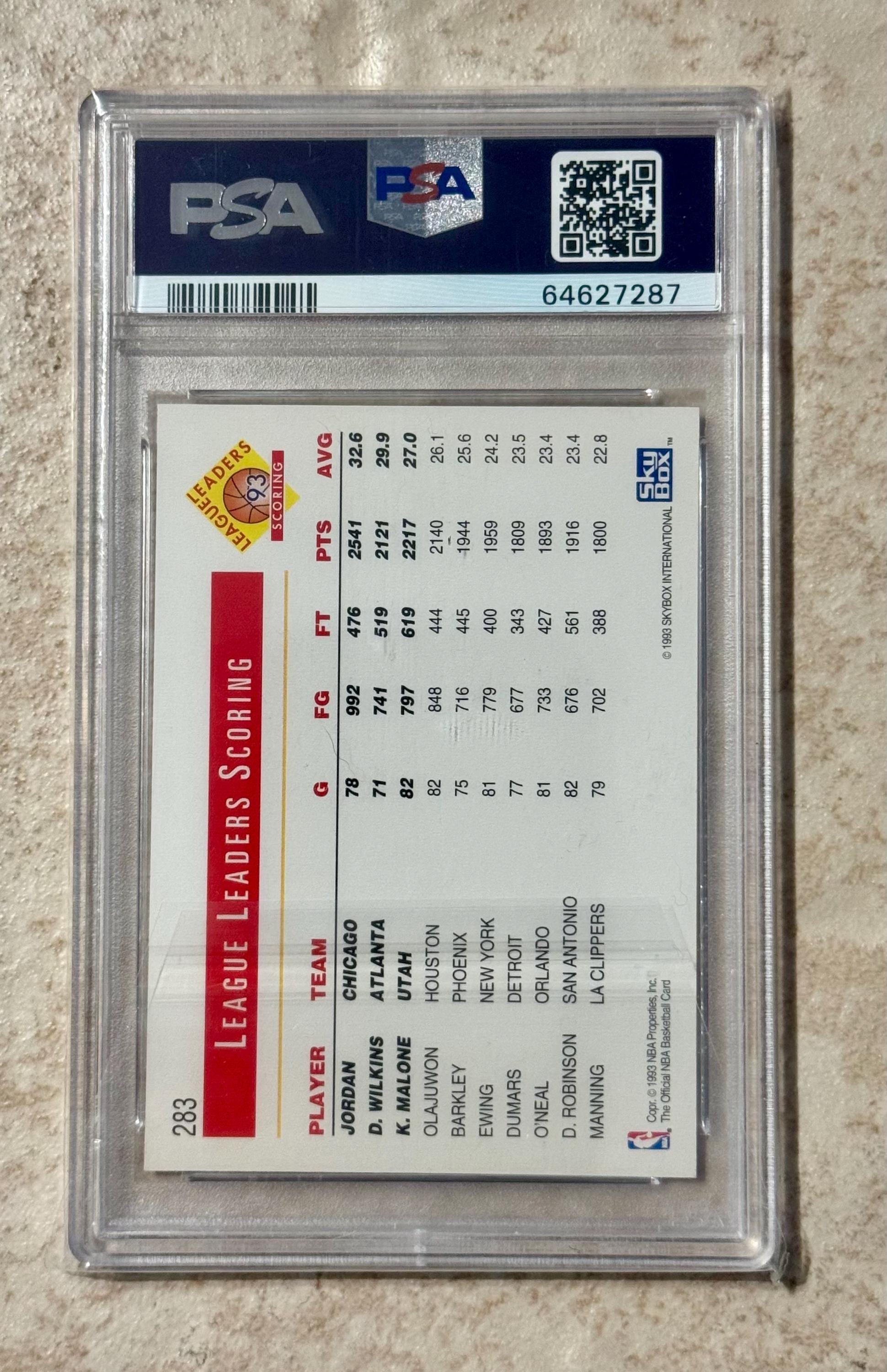 1993 Hoops Scoring Leaders Jordan/wilkins/karl Malone #283 (HOF