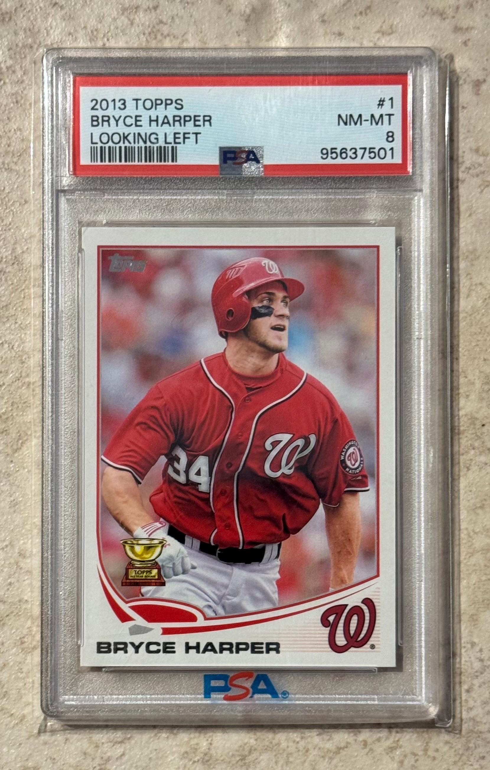 2013 Topps #1 Bryce Harper Rookie Cup PSA 9 Mint - Etsy