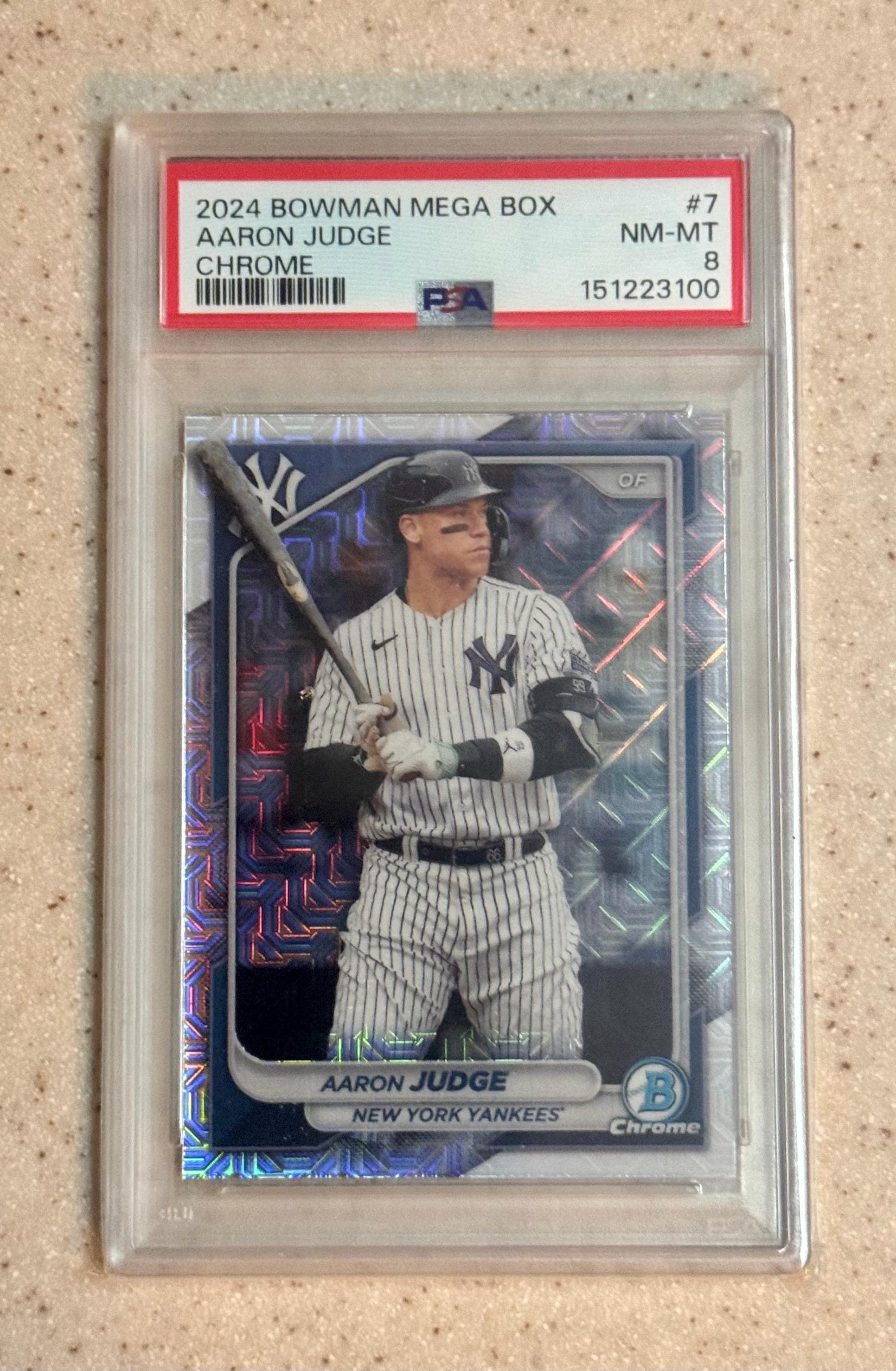 2024 Bowman Chrome Mega Aaron Judge Mojo #7 PSA 8 New York Yankees 