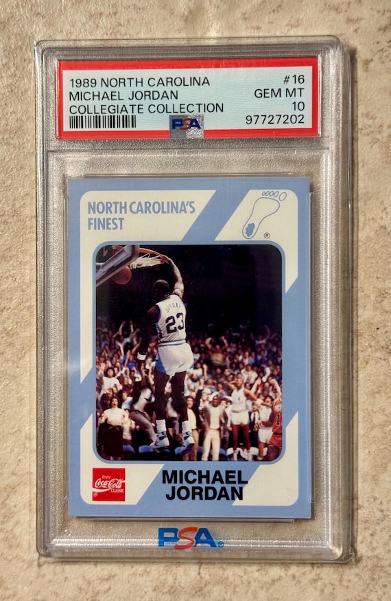 1989 Collegiate Collection North Carolina #16 Michael Jordan PSA
