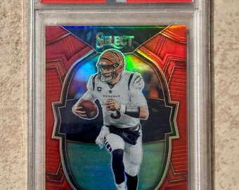 2022 Panini Select Joe Burrow #70 Red Prizm #d/99 PSA 10 Gem Mint Cincinnati Bengals