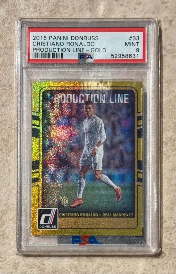 graded ronaldo card MGC just one of the biggest cards in our history , Submitted via @kennyscards_ via @scotlandcardshow , @topps_uk Cristiano FoilFractor 1/1 Autograph , #mgc #majestygrading Cristiano Ronaldo 2016 Panini Select