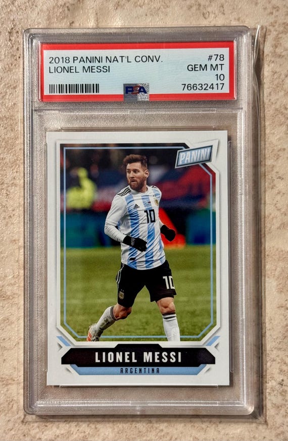 2018 Panini National Convention Lionel Messi #78 PSA 10 Gem Mint