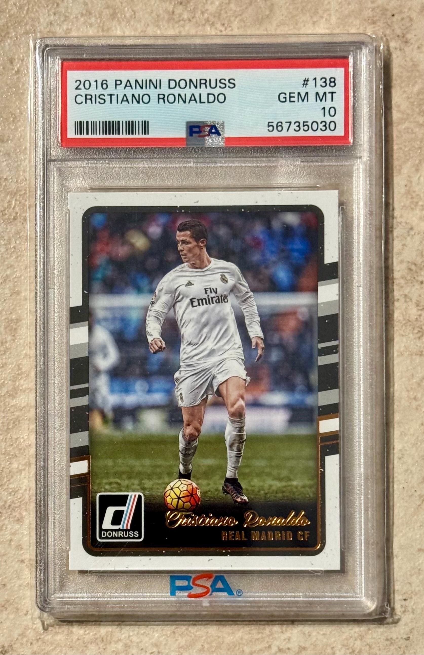 2016 PANINI DONRUSS #138 Cristiano Ronaldo PSA 10 Gem Mint - Etsy 