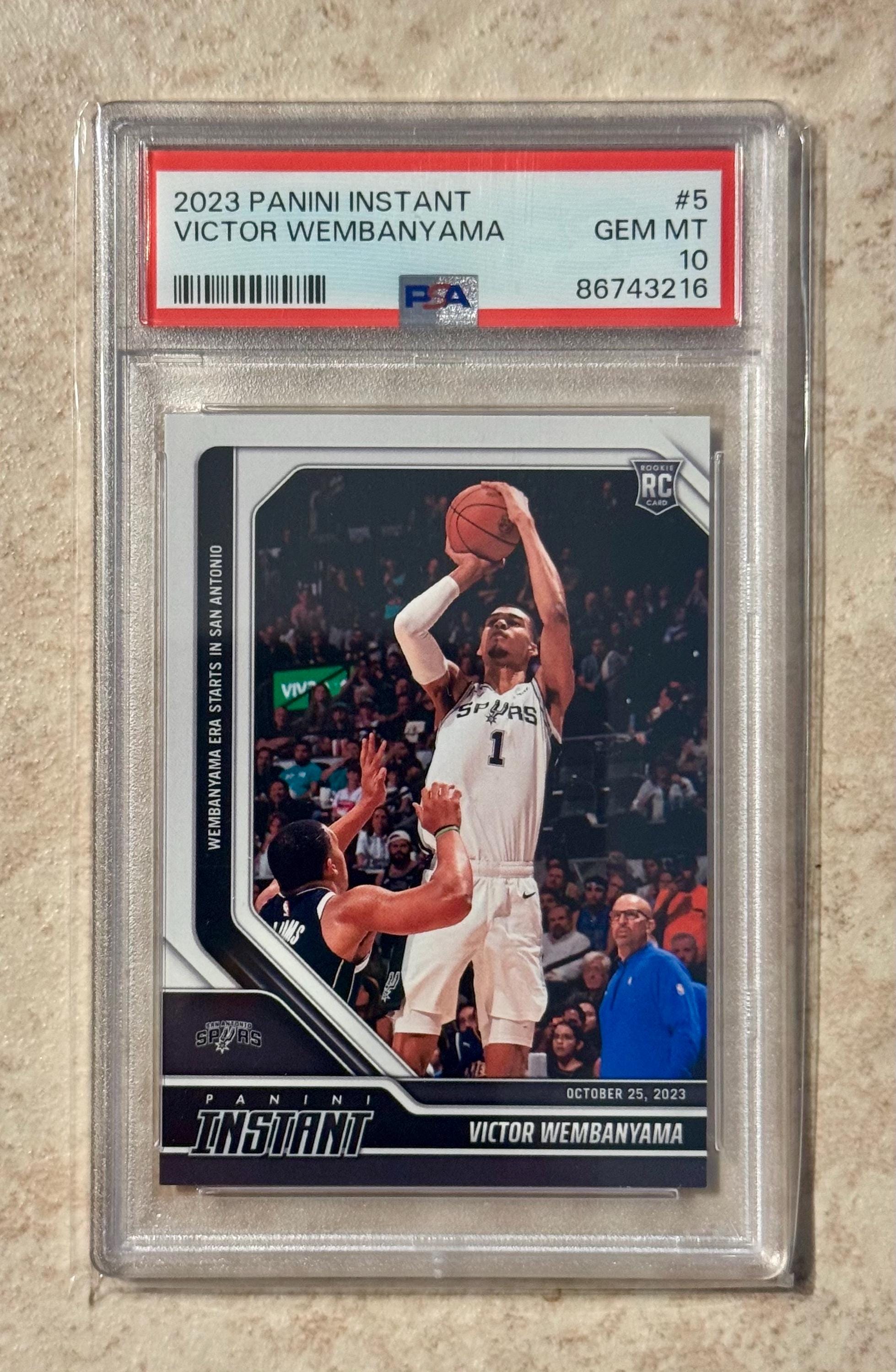 ウエンバンヤマ　ウェンバニャマ　RCカード　PSA10 2023 Panini Instant - Victor Wembanyama #5 PSA 10 Gem Mint Rookie
