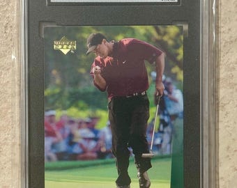2001 Upper Deck Golf #1 Tiger Woods Rookie Card SGC 10 Gem Mint