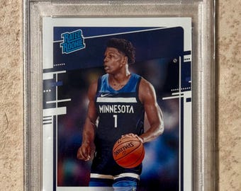 2020 PANINI Donruss Anthony Edwards #201 PSA 8