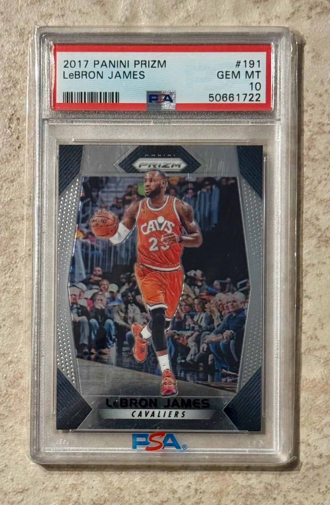 2017 Panini Prizm #191 Lebron James PSA 10 Gem Mint Cleveland 