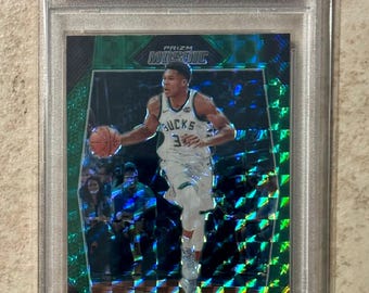 2017-18 Panini Mosaic #30 Giannis Antetokounmpo Verde Prizm PSA 10 Gemme Menta Milwaukee Bucks