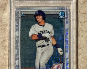2020 Bowman Chrome Megabox Refractor #BCP139 Anthony Volpe PSA 9 Mint Rookie Card RC