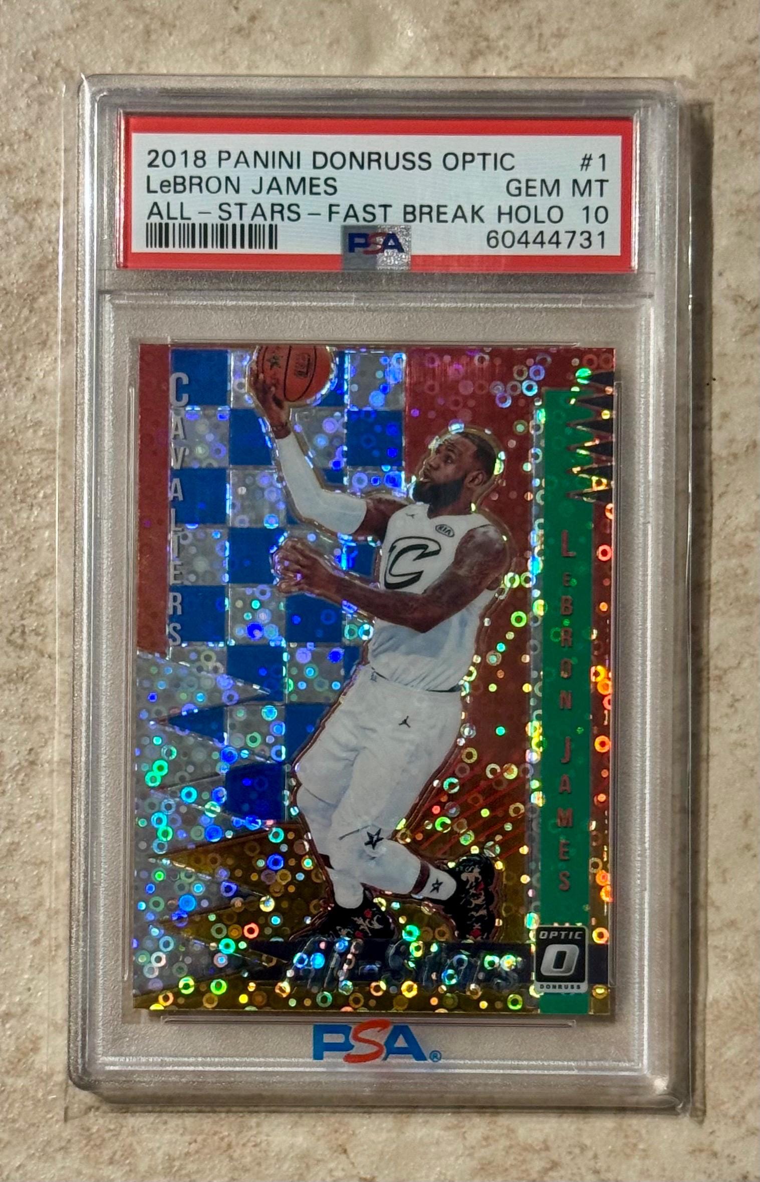 2018 Panini Donruss Optic Lebron James #1 Fast Break Holo PSA 10 