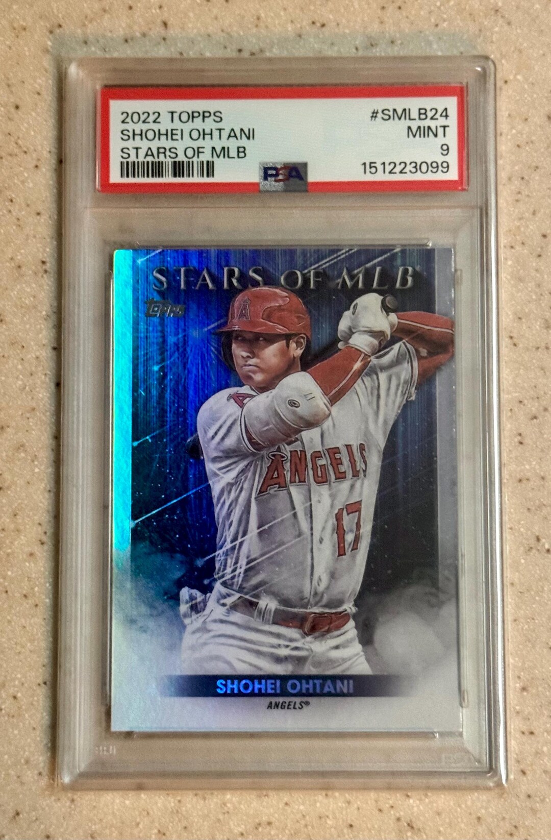 2022 TOPPS Stars of MLB #SMLB24 Shohei Ohtani PSA 9 Mint Los