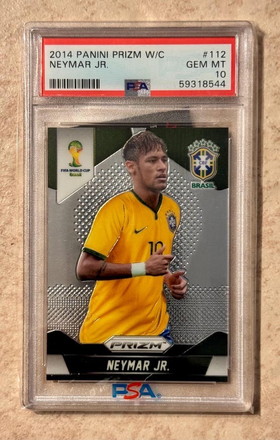2014 Prizm World Cup Neymar Jr. #112 PSA 10 Gem Mint Brazil - Etsy
