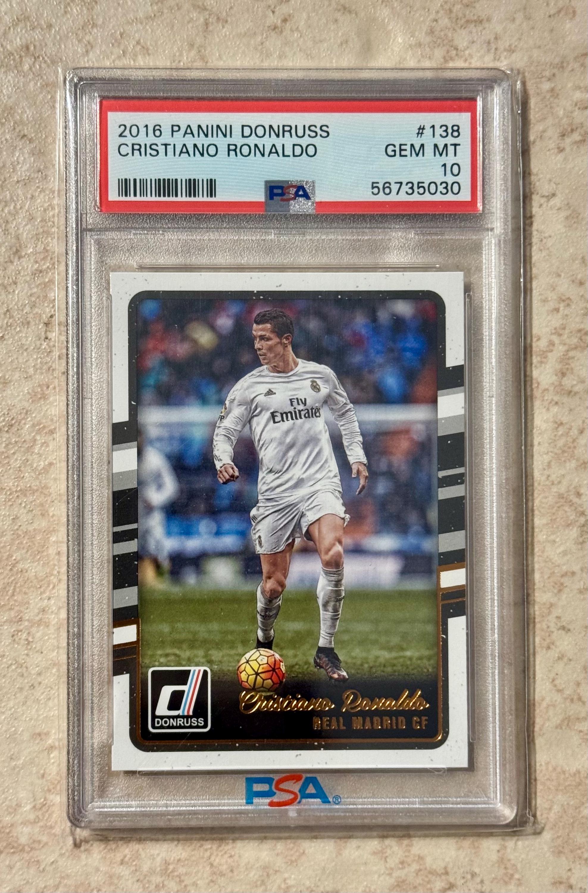 2016 PANINI DONRUSS #138 Cristiano Ronaldo PSA 10 Gem Mint - Etsy 