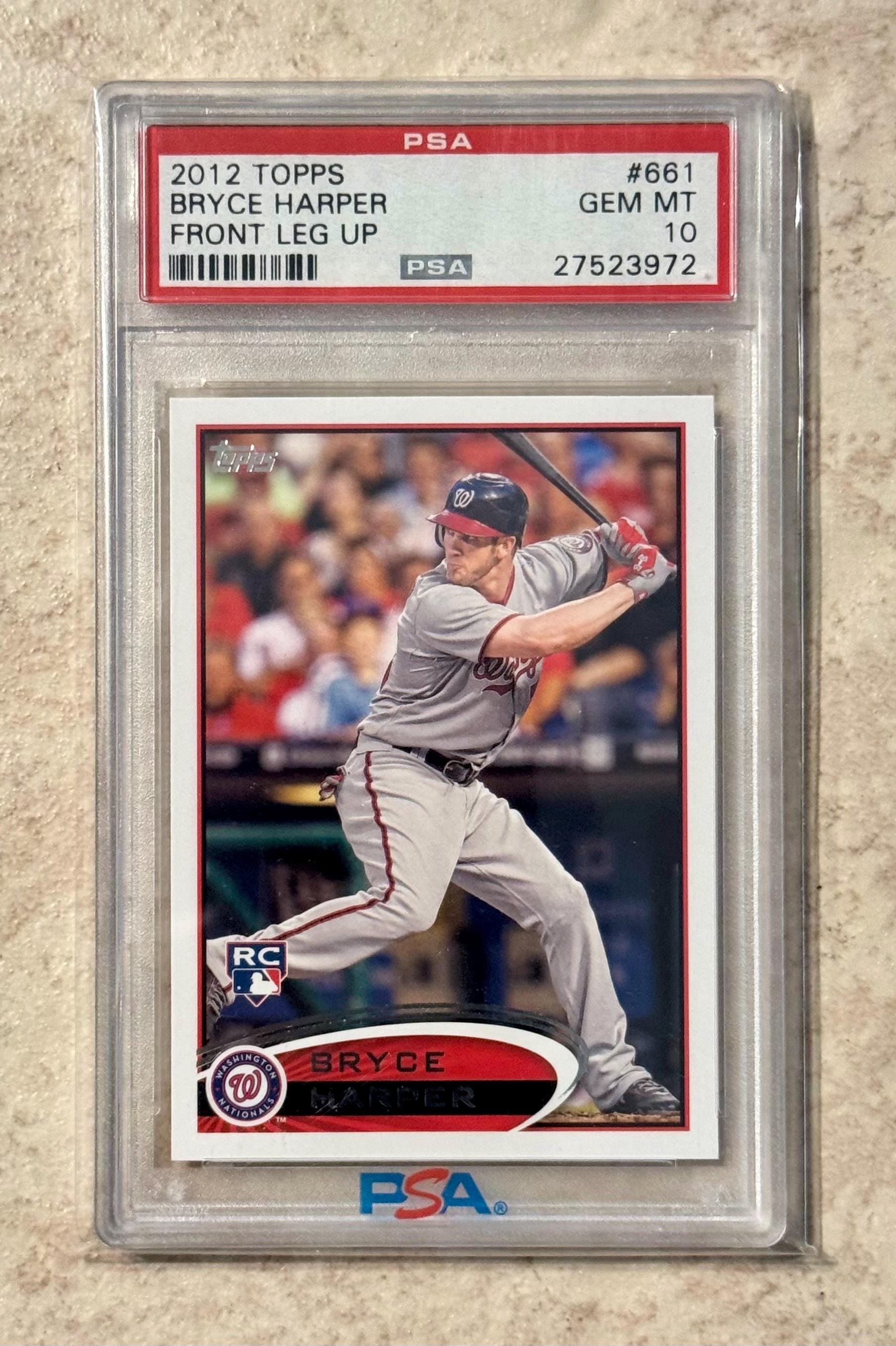 2012 Topps Bryce Harper Rookie #661 PSA 10 Gem Mint Rookie Card RC