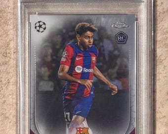 2023-24 Topps Chrome #64 UCC Barcelona Lamine Yamal PSA 9 Mint