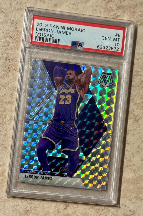2019 Panini Mosaic Lebron James #8 Mosaic PSA 10 Gem Mint - Etsy 
