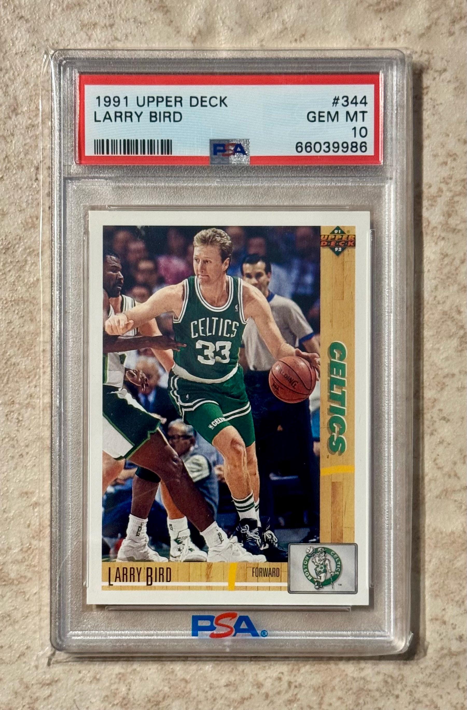 1991 Upper Deck Larry Bird #344 Boston Celtics PSA 10 Gem Mint - Etsy
