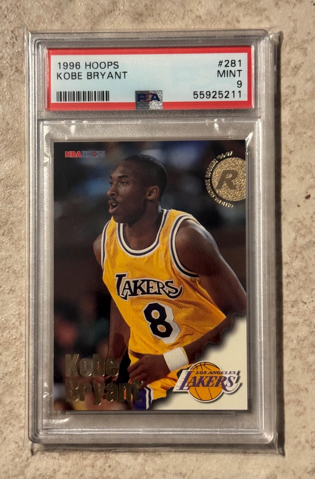 1996-97 Hoops Kobe Bryant Rookie RC #281 Lakers PSA 9 Mint - Etsy
