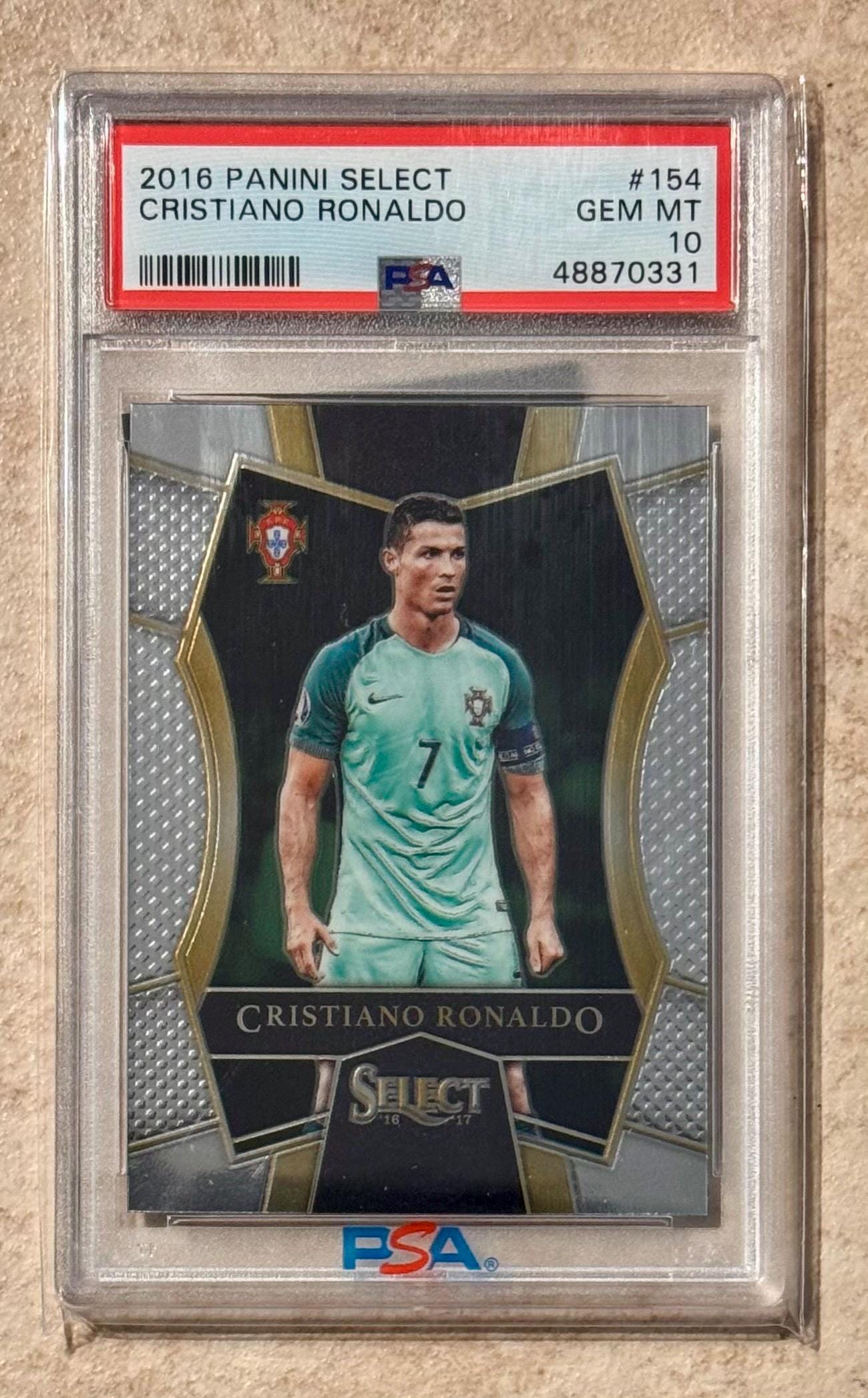 2016 PANINI SELECT #154 Cristiano Ronaldo PSA 10 Gem Mint - Etsy 