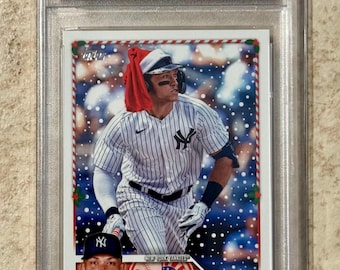 2023 Topps Holiday SP #H1 Aaron Judge Baseball Card PSA 9 Mint