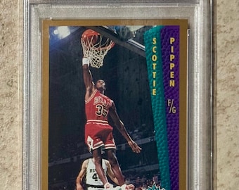 Scottie Pippen 1988 Rookie Card RC PSA 9 Mint -- Graded