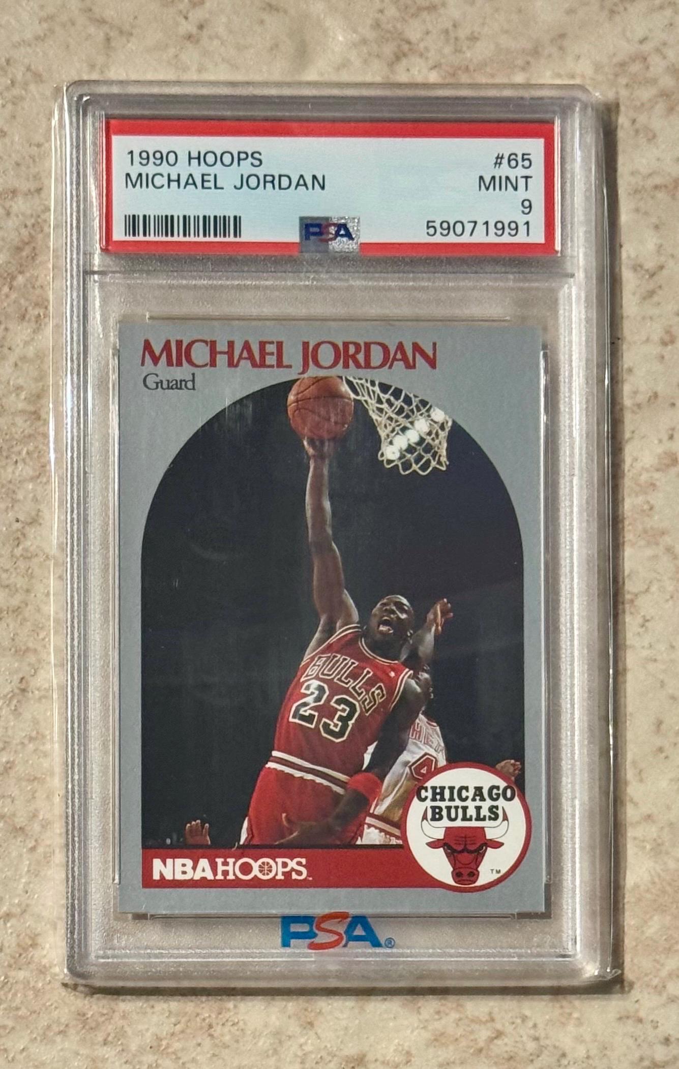 1991 Hoops #30 Michael Jordan PSA 9 Mint Chicago Bulls - Etsy