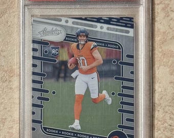 2024 Absolute - Bo Nix #112 Rookie Karte (RC) PSA 9 Mint