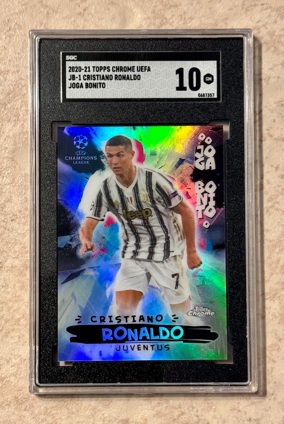 2020-21 Topps Chrome Cristiano Ronaldo Joga Bonito SGC 10 Gem Mint