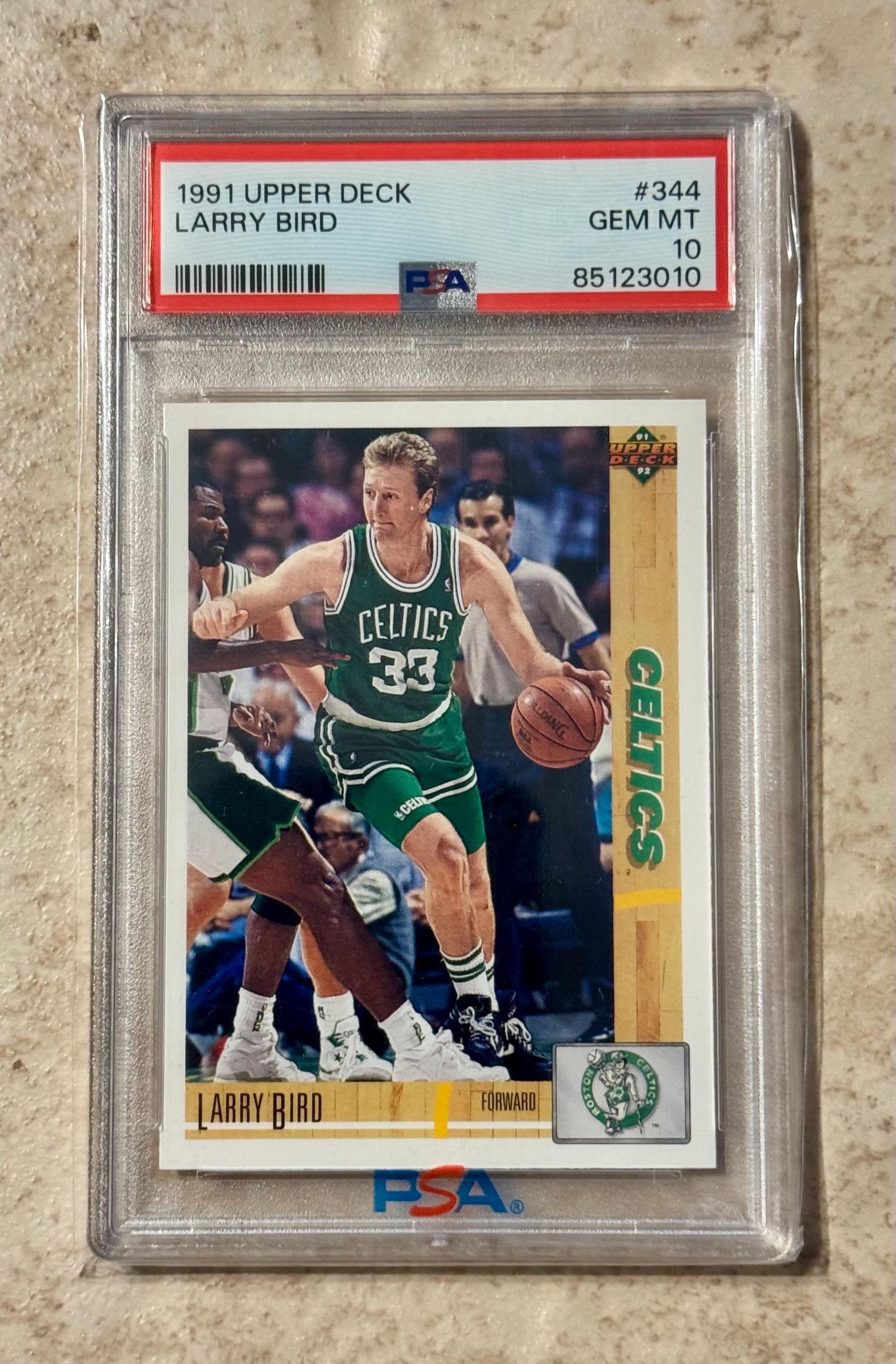 1991 Upper Deck Larry Bird #344 Boston Celtics PSA 10 Gem Mint - Etsy