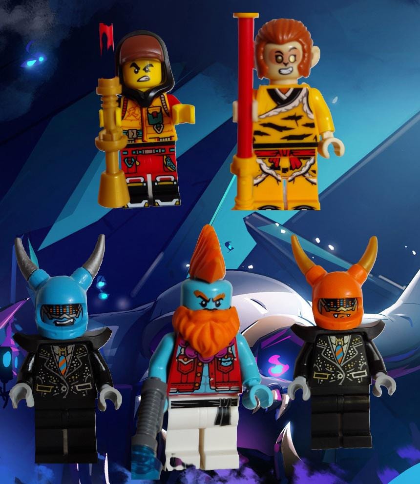 Lego Monkie Kid Minifigures From Set 80054 - Etsy
